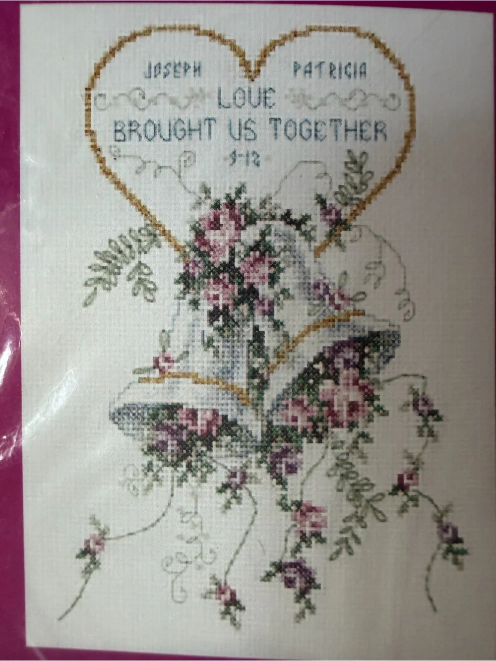 Janlynn Ready, Set... Stitch Counted Cross Stitch Kit - Wedding Bells New in Pkg